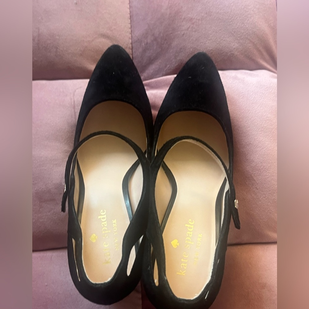Kate Spade Mary Jane Black Heels - worn once